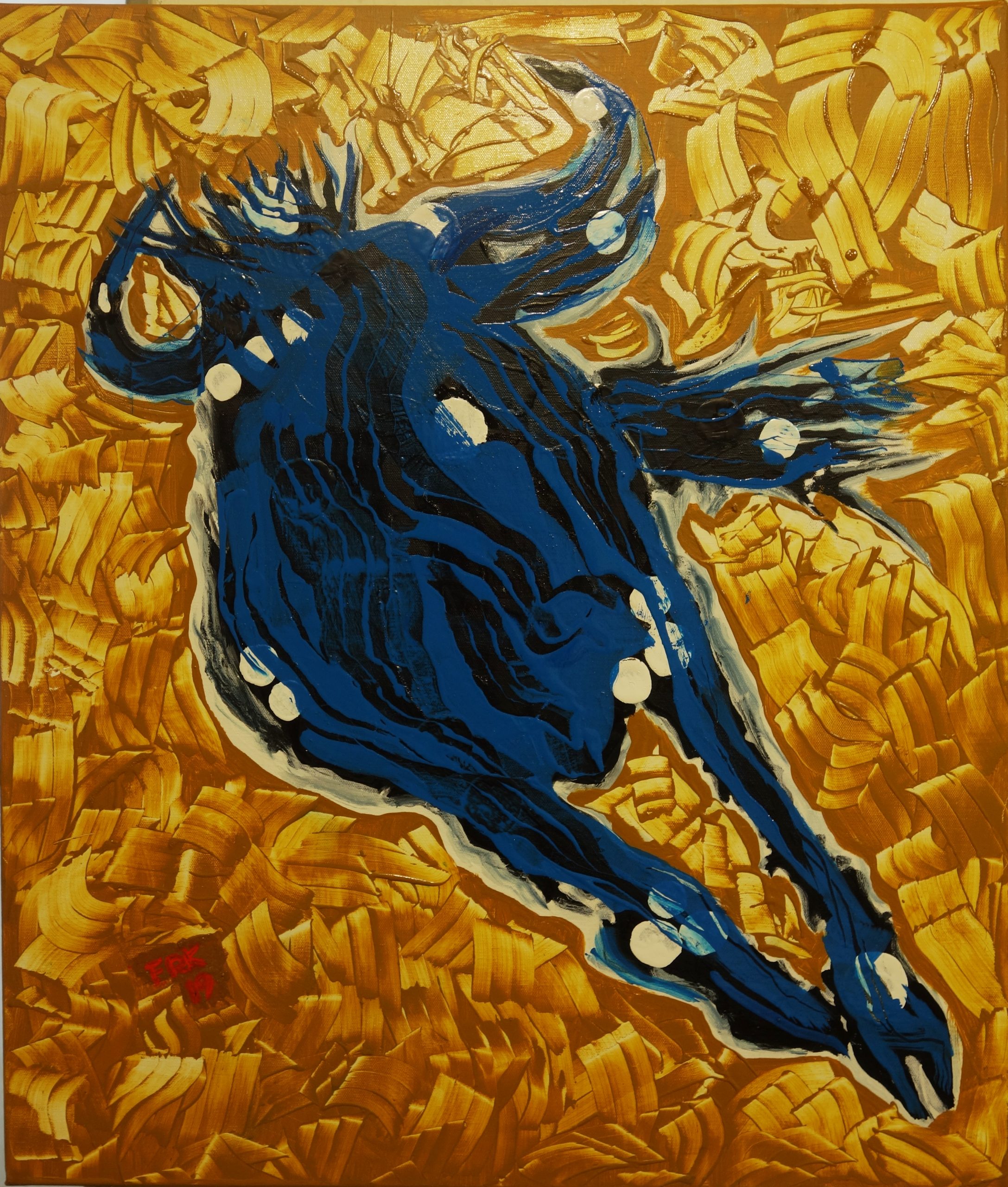 blaues wildebeast 70x60 2019